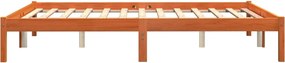 vidaXL Σκελετός Κρεβ. Χωρίς Στρώμα Καφέ Κεριού 150x200 εκ Μασίφ Πεύκο
