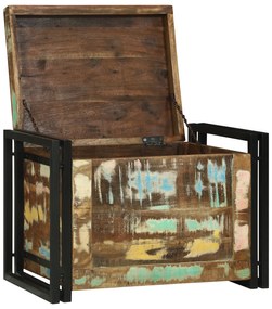 vidaXL Κιβώτιο Αποθήκευσης 60 x 40 x 41 εκ. από Μασίφ Ανακυκλωμένο Ξύλο