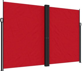 vidaXL Σκίαστρο Πλαϊνό Συρόμενο Κόκκινο 220 x 1000 εκ.