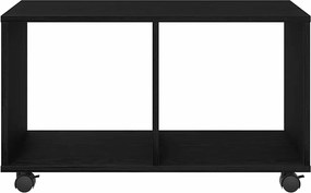 vidaXL End Table Μαύρη Οξυά 72 x 33 x 42,5 εκ. Επεξεργασμένο ξύλο