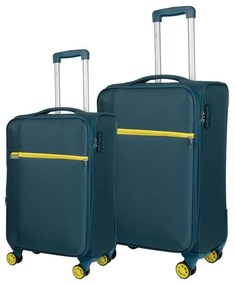 Βαλίτσα Trolley Oblivion (Σετ 2Τμχ) 5100/60/70cm Petrol-Yellow Cardinal