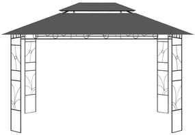 vidaXL Κιόσκι Ανθρακί 4 x 3 x 2,7 μ. 160 γρ./μ²