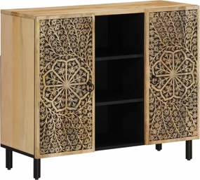 vidaXL Βοηθητικό Ντουλάπι 90 x 33 x 75 εκ. από Μασίφ Ξύλο Μάνγκο