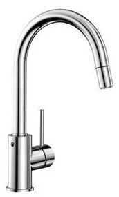 Blanco Mida-S Chrome Μπαταρία Κουζίνας με Περιστρεφόμενο Ρουξούνι και Αποσπώμενο Ντους