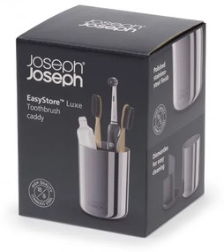 Βάση οδοντόβουρτσας Joseph Joseph EasyStore Luxe 70580, Αποσπώμενο, Ανοξείδωτο, Γκρι/Inox