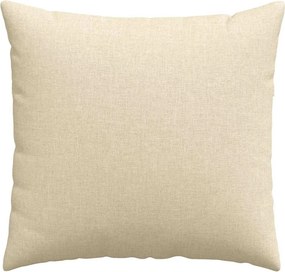 vidaXL Μαξιλάρι Καναπέ 2 pcs Κρεμ 50 x 50 cm ύφασμα