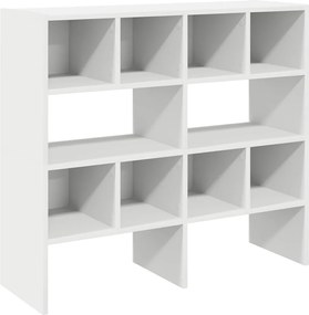 vidaXL Ράφια παπουτσιών 2 τμχ στοιβαζόμενα Λευκό 89,5x30x40 cm