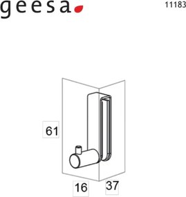 Geesa Tiger 11183 Inox - Κρεμαστο Αγκιστρο Καμπινας