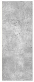 vidaXL Βιβλιοθήκη με 2 Ράφια Γκρι Σκυροδεμ. 40x30x76,5 εκ. Μοριοσανίδα