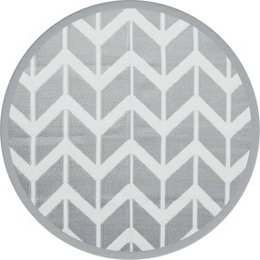 vidaXL Χαλί εξωτερικού χώρου ARAKIL γκρι Ø200 cm PP