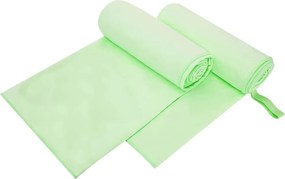 vidaXL Αθλητικές Πετσέτες 2 pcs Πράσινο 200 x 100 cm