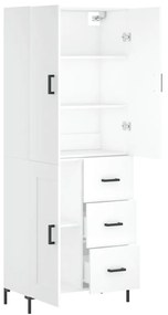 vidaXL Ντουλάπι Λευκό 69,5x34x180 εκ. από Επεξεργασμένο Ξύλο