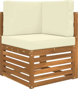 vidaXL Μαξιλάρι Καναπέ Εξωτερικού Χώρου 3 pcs Κρεμ Πολυεστέρας