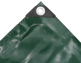 vidaXL Μουσαμάς 650 γρ./μ.² Πράσινος 3 x 4 μ.