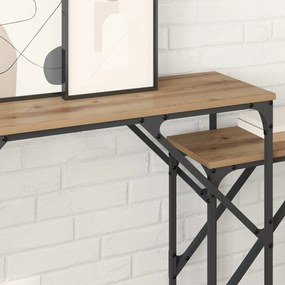 vidaXL Τραπέζι κονσόλας 2 τμχ. Artisan Oak 100 x 28 x 75 εκ.
