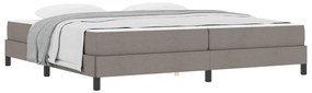 vidaXL Κρεβάτι με ελατήρια με στρώμα Taupe 200 x 200 cm ύφασμα