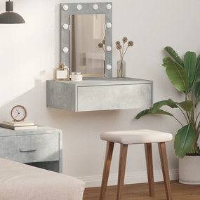 vidaXL Τραπέζι περιποίησης Γκρι 60 x 40 x 70 εκ. Επεξεργασμένο ξύλο