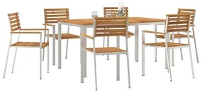 vidaXL Σέτ φαγητού για κήπο 7 pcs