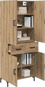 vidaXL Highboard Artisan Oak 69,5 x 34 x 180 εκ. Επεξεργασμένο ξύλο