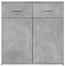 vidaXL Βοηθητικά Ντουλάπια 2 Τεμ. Σκυροδέματος 79x38x80 εκ. Επεξ. Ξύλο