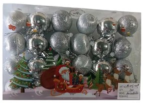 Σετ Χριστουγεννιάτικες μπάλες - 4cm - 24pcs - 023490-023490