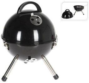 Ψησταριά κάρβουνου BBQ με καπάκι, σχάρα και διάμετρο ψησίματος 31cm