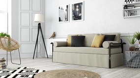 CKM30-1 Μεταλλικός Καναπές - Κρεβάτι Sofa Τριθέσιος 88x206 με στρώμα - Chic Strom - Ελληνικής Κατασκευής , 1 Τεμάχιο