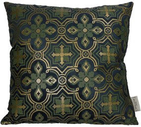 Μαξιλάρι ArteLibre Medallion Πετρόλ Βελούδο 45x45cm-05150490