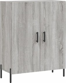 vidaXL Ντουλάπι Γκρι Sonoma 69,5 x 34 x 180 εκ. Επεξεργασμένο Ξύλο