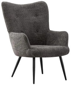 Armchair with Metal Legs C-06 Fylliana Grey 80x75x97 cm