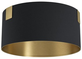Φωτιστικό Οροφής Eglo 39963 TORTOLA 1 Μαύρο Ματ (Black Mat)|Μπρούτζινο (φυσικό) (Brass natural)