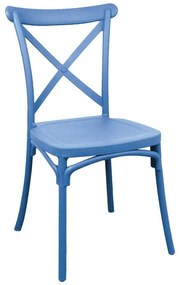 Καρέκλα Crossie pp σε απόχρωση μπλε 38x46.5x82εκ 38x46.5x82 εκ.