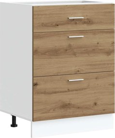 vidaXL ντουλάπι βάσης κουζίνας Lyon Δρυς τεχνίτης κατασκευασμένο ξύλο