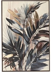 Πίνακας Με Φύλλα 89173 83x4.5x123cm Multi Vertical Καμβάς