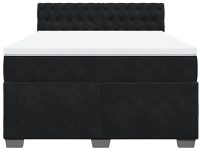 ΚΡΕΒΑΤΙ BOXSPRING ΜΕ ΣΤΡΩΜΑ ΜΑΥΡΟ 160X200 ΕΚ. ΒΕΛΟΥΔΙΝΟ 3286362