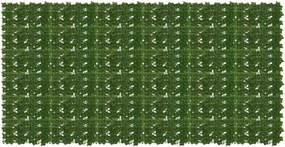 vidaXL Πτυσσόμενη οθόνη μπαλκονιού με φύλλα 300 x 150 cm