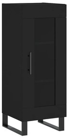 vidaXL Ντουλάπι Μαύρο 34,5 x 34 x 90 εκ. από Επεξεργασμένο Ξύλο