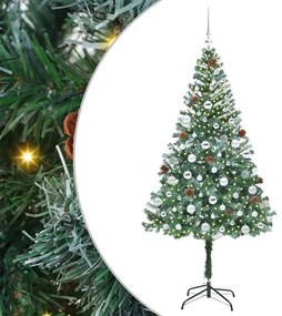 vidaXL Τεχνητό Χριστουγεννιάτικο Δέντρο Πράσινο 180 cm PVC και Χάλυβας