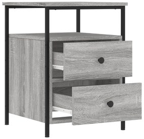 vidaXL Κομοδίνο Γκρι Sonoma 44 x 45 x 60 εκ. από Επεξεργασμένο Ξύλο
