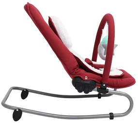 vidaXL Ριλάξ Μωρού Κοκκινο Ατσάλινο