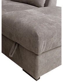 BILL ΚΑΝΑΠΕΣ ΚΡΕΒΑΤΙ ΓΩΝΙΑ ΔΕΞΙΑ TAUPE 241x173x94 - 70-0412
