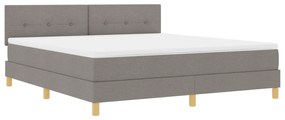 vidaXL Κρεβάτι με Κουβέρτα με Ματράζ Ταπέ 180x200 εκ. Ύφασμα