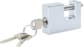 vidaXL Λουκέτο 2 pcs Ασημί Ατσάλι