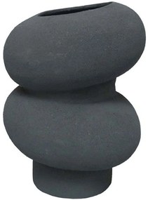 Βάζο Daneet 032531 17x17x23cm Grey Αλουμίνιο