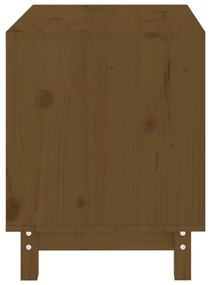 vidaXL Σπιτάκι Σκύλου Καφέ Μελί 60 x 45 x 57 εκ. από Μασίφ Ξύλο Πεύκου