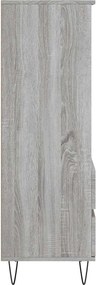 vidaXL Ντουλάπι Γκρι Sonoma 40x36x110 εκ. από Επεξεργασμένο Ξύλο