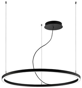 Φωτιστικό Οροφής Verdi 4244800 Φ600 Led Black Viokef Metal