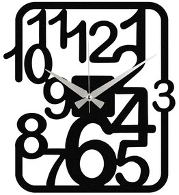 Ρολόι Τοίχου Enzoclock 279ENZ1421 Φ48cm Black Wallity Μέταλλο