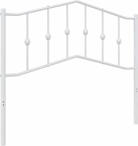vidaXL Ανταλλακτικό κεφαλάρι Λευκό 107 εκ. Μεταλλικό