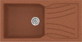 Sanitec Classic 324 (100×50) - Γρανιτένιος νεροχύτης - Granite TERRACOTTA